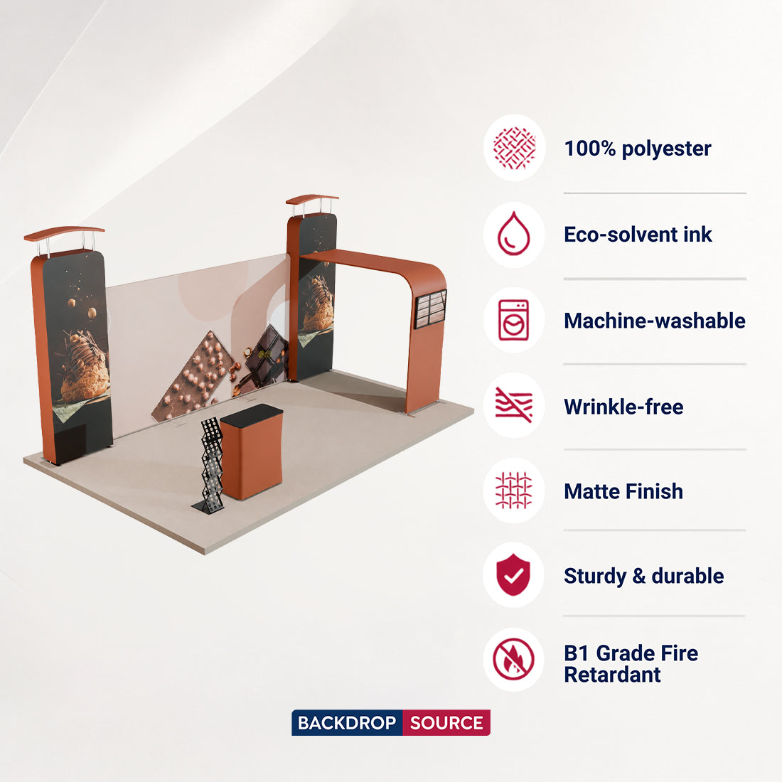 6x3m Round Top with Inclined Straight Exhibition Kit