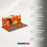 6x3m Straight Backdrop with Shelf Exhibition Kit
