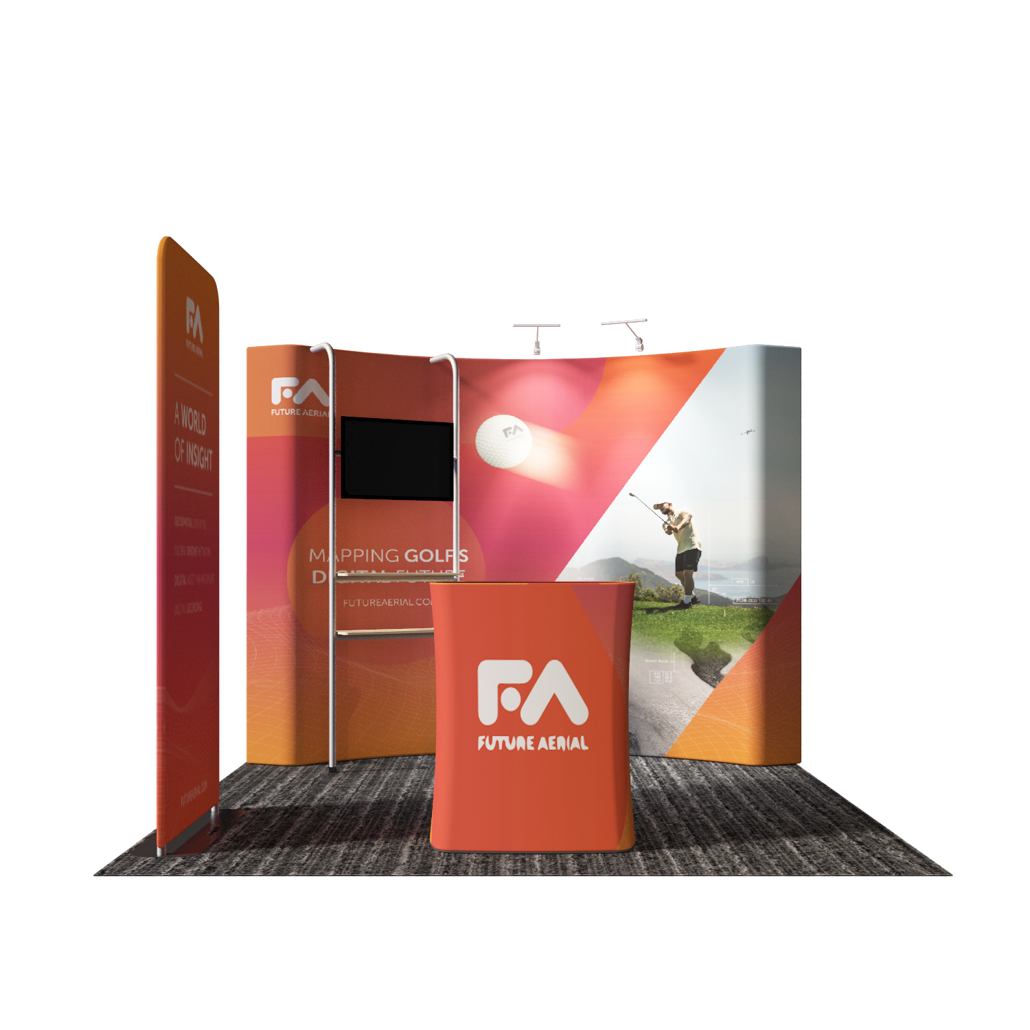 Portable Exhibit Display 3m x 3m - Model 23