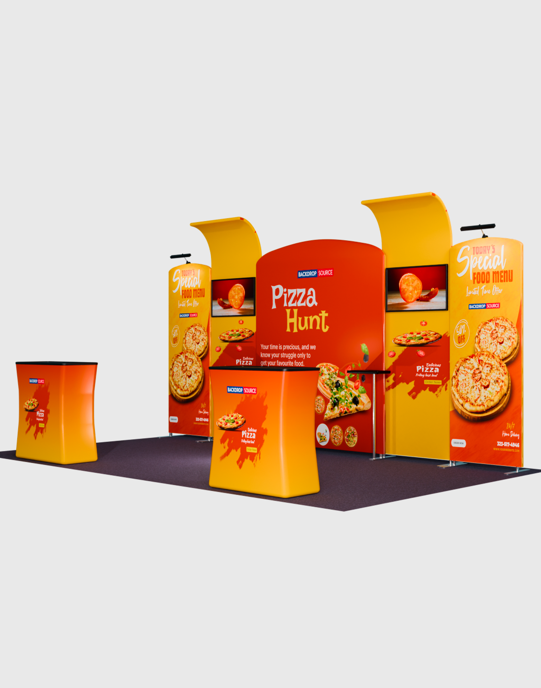 Portable Exhibit Display 3m x 6m - Model 10
