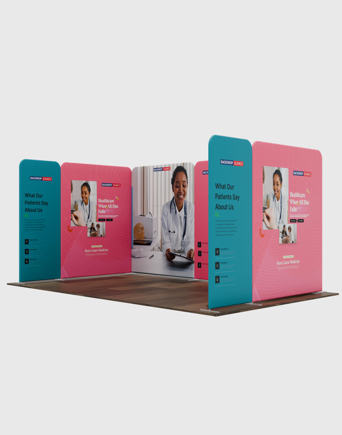 Magnetic Fabric Booth Display - Model 1 (5m x 3m)