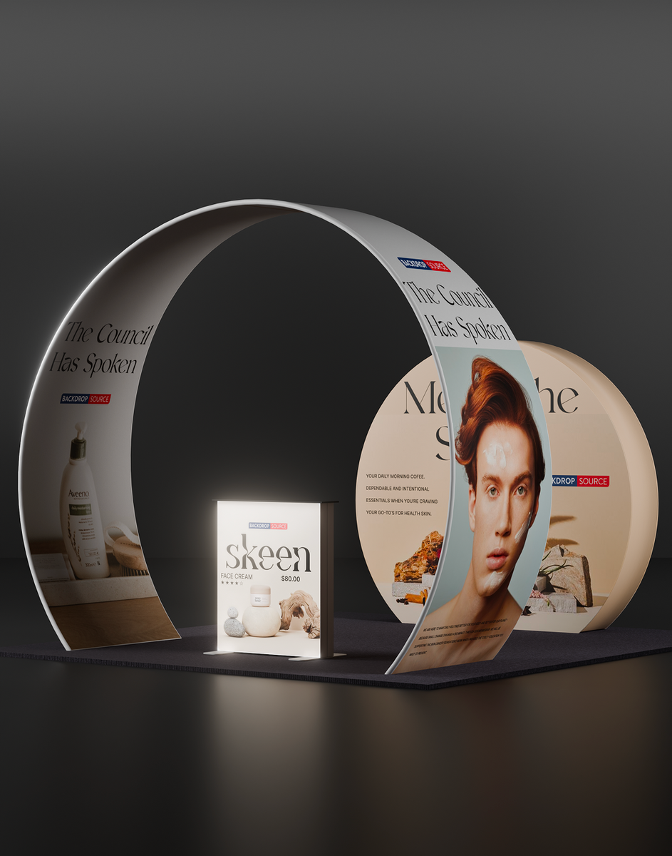 Portable Exhibit Display 3m x 3m - Model 34 – Backdropsource UK