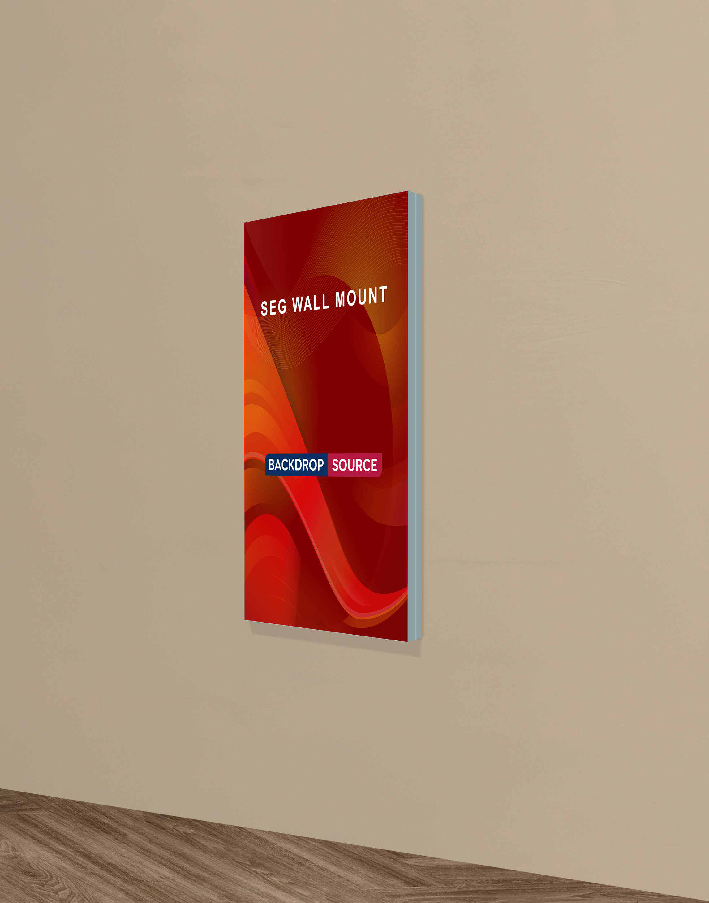 Wall-Mounted SEG Fabric display - 40mm Depth