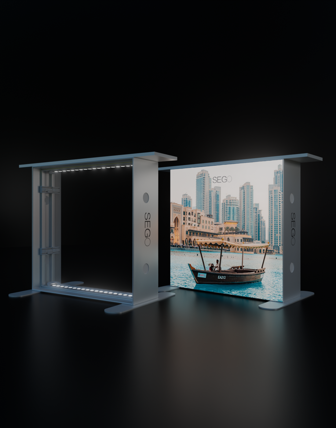 SEGO Lightbox Counters - 1m W x 1m H