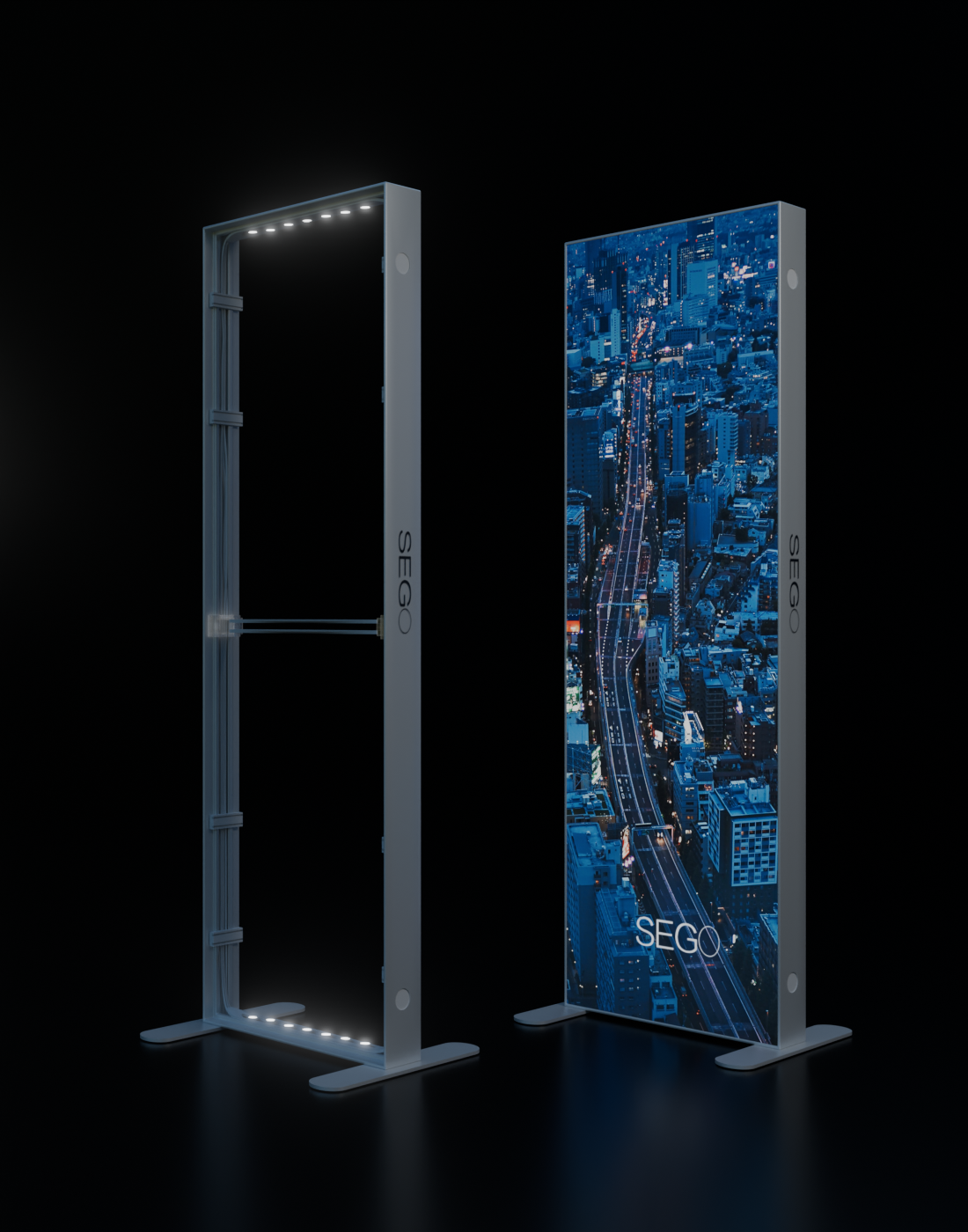 SEGO Backlit Lightbox - 1m W x 2.3m H