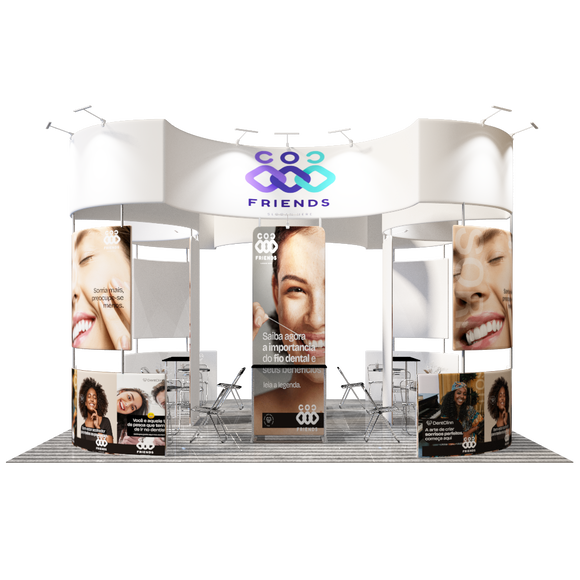 Modular Booth Kits 6m x 6m - Model 14