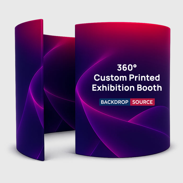 360 Photo Booth Backdrop | Custom Printed Exhibition Booth