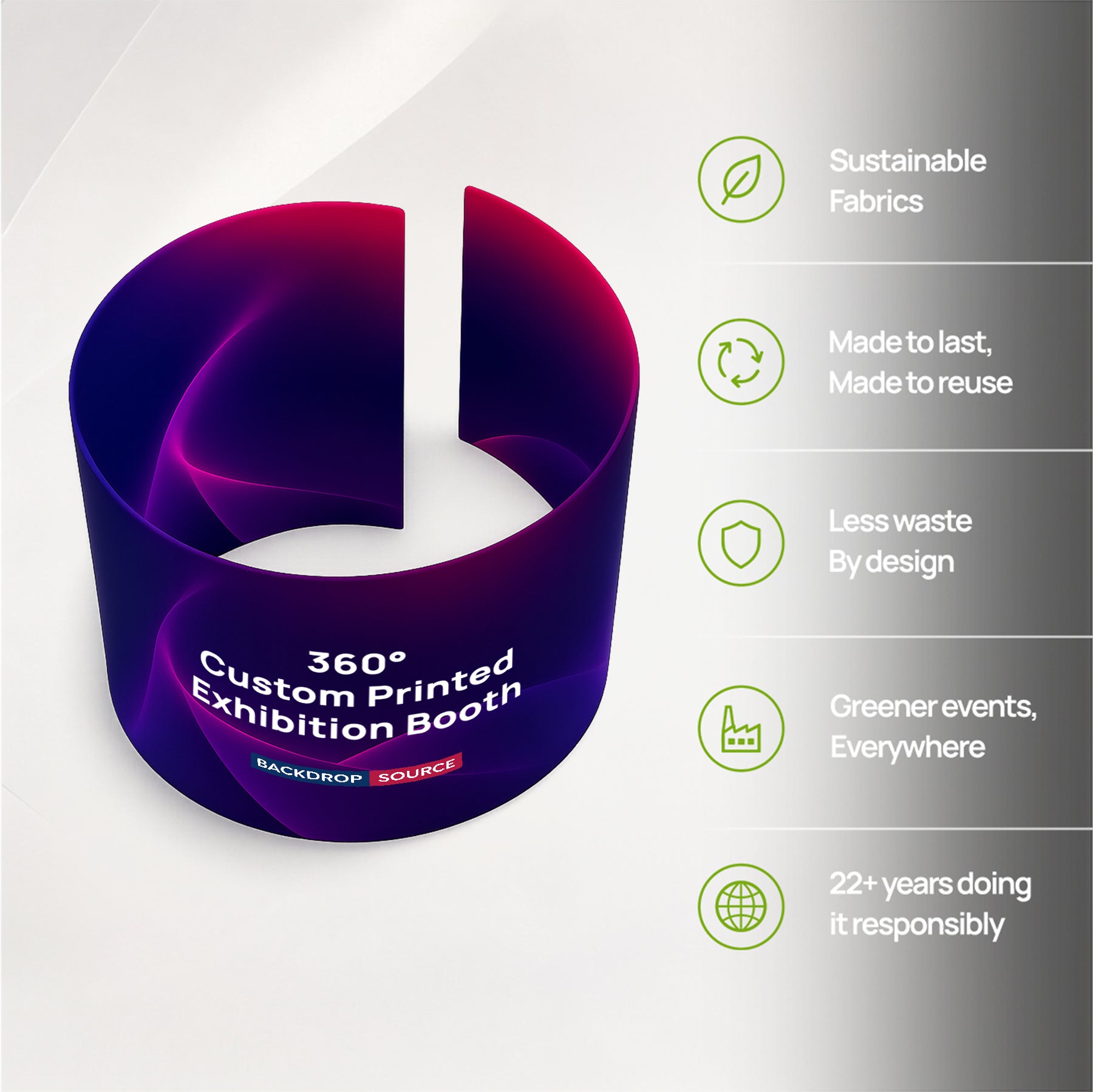 360° Custom Printed Exhibition Booth