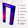3D Fabric Slanted Arch Display Wall