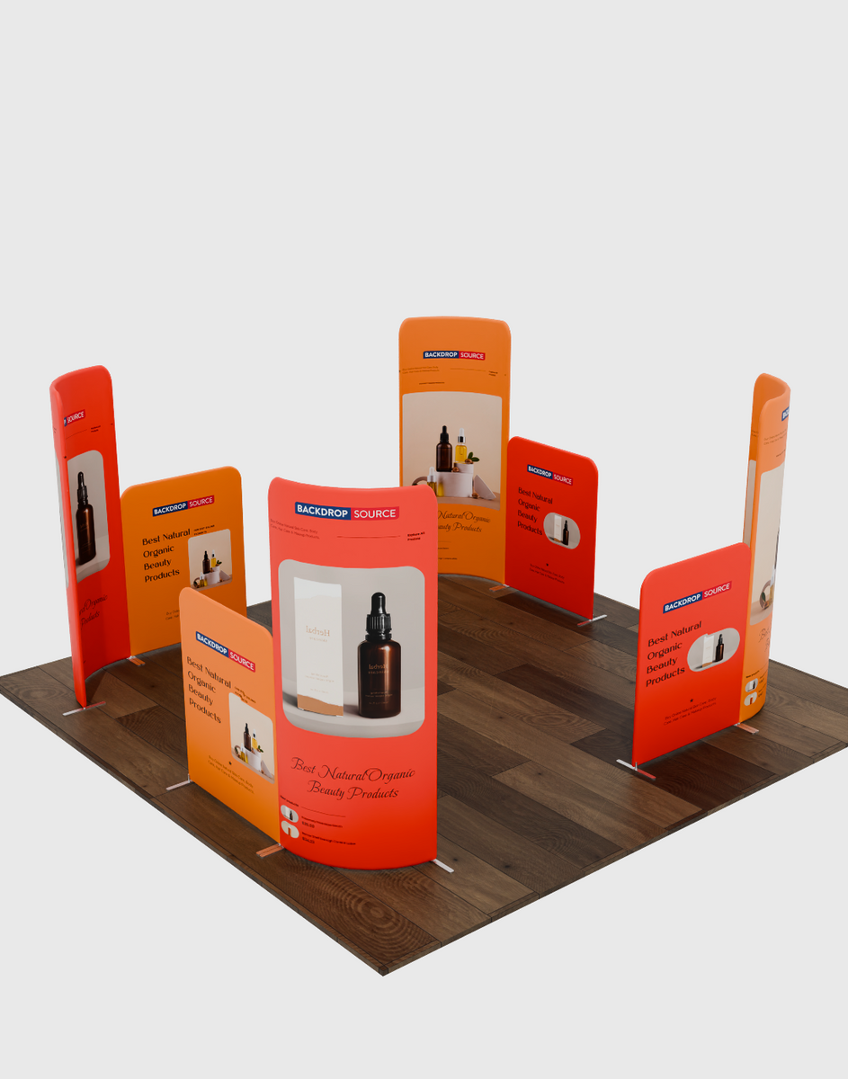 Magnetic Fabric Booth Display Model 5 – 3 x 3m Event Booth ...