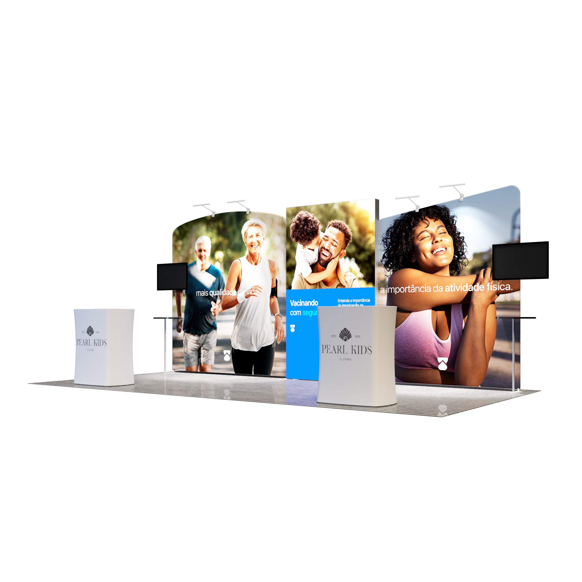 3m x 6m Modular Exhibition Display Kit – Model 3