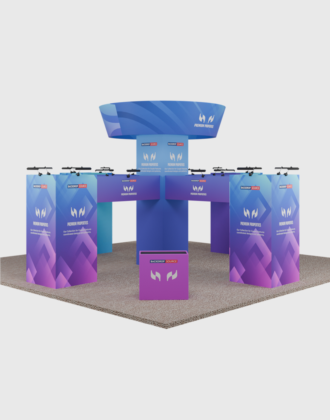 Modular Booth Kits 6m x 6m - Model 9