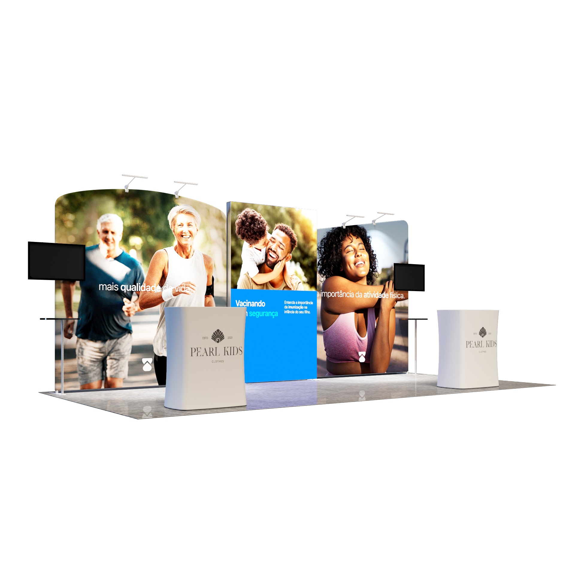 3m x 6m Modular Exhibition Display Kit – Model 3