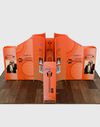 Magnetic Fabric Booth Display - Model 4 (5m x 5m)