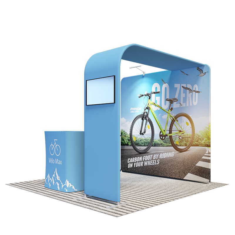 Economy L Arch TV Display Exhibition Kit for 3m Wide Booths