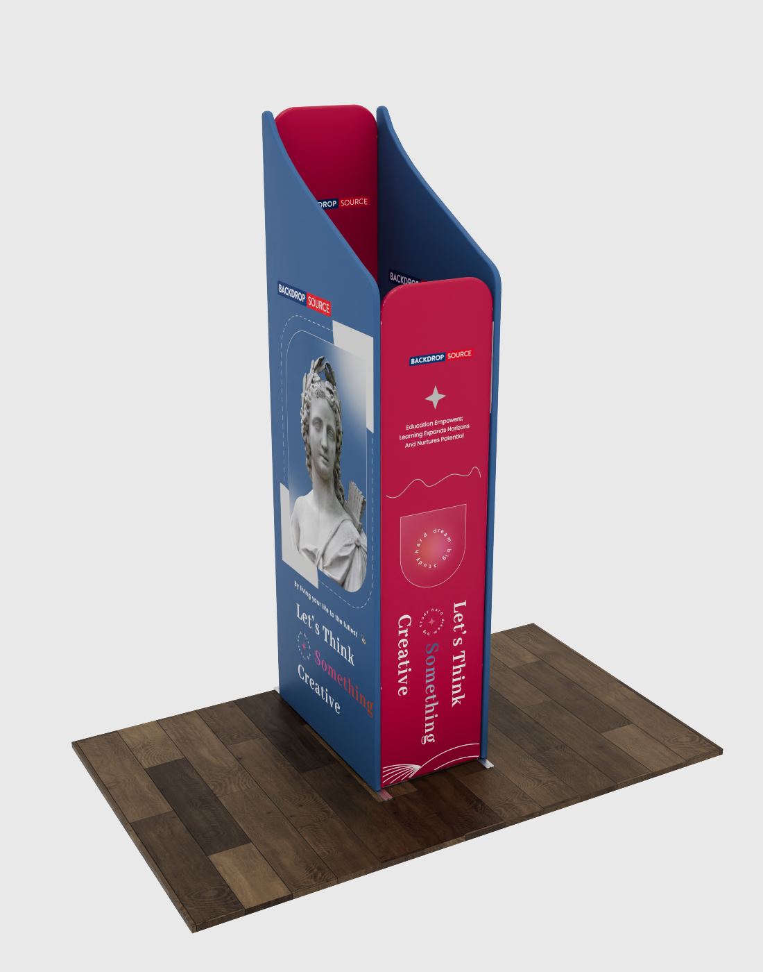 2x2m Magnetic Fabric Backwall with Full-Face Graphic