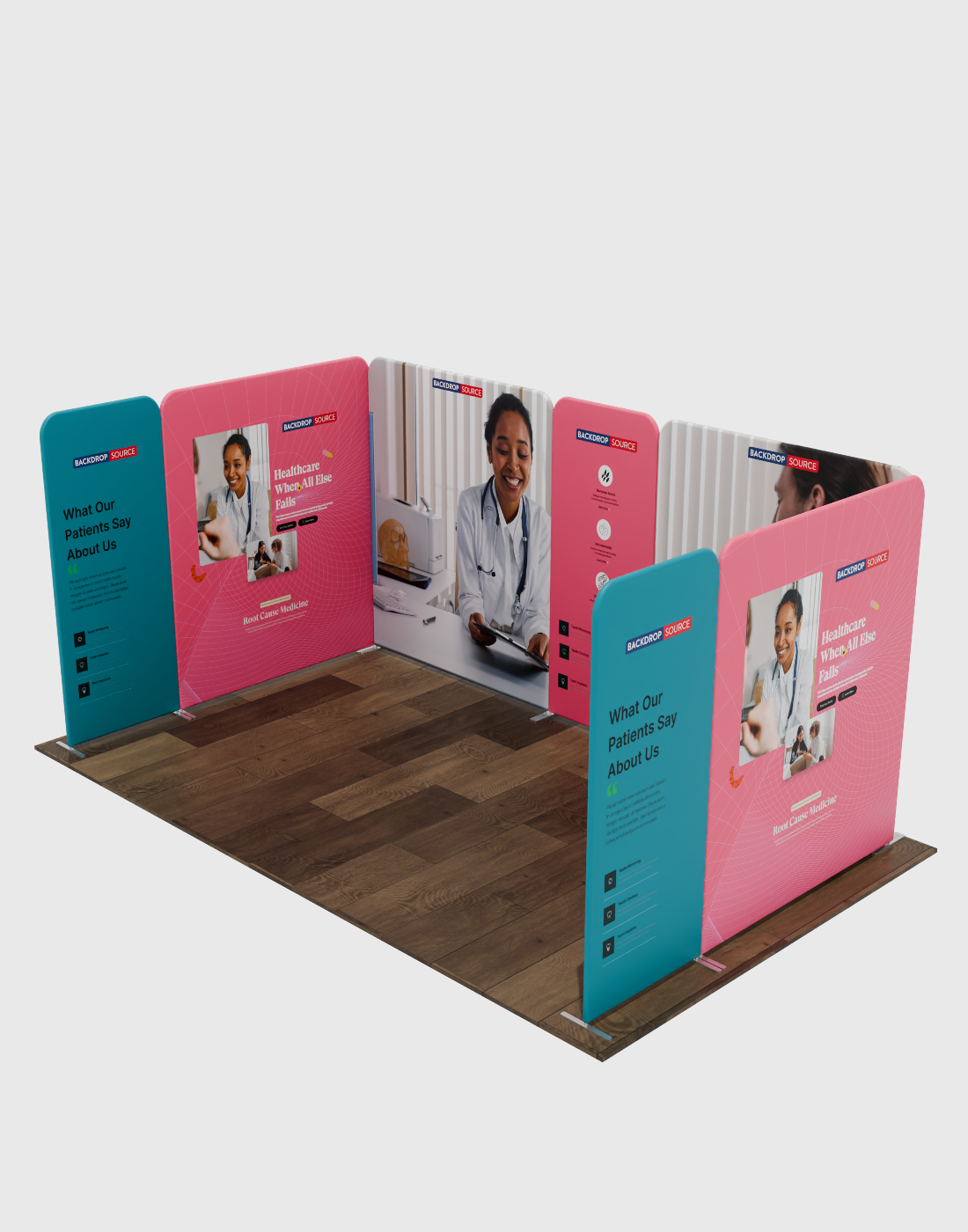 Magnetic Fabric Booth Display - Model 1 (5m x 3m)