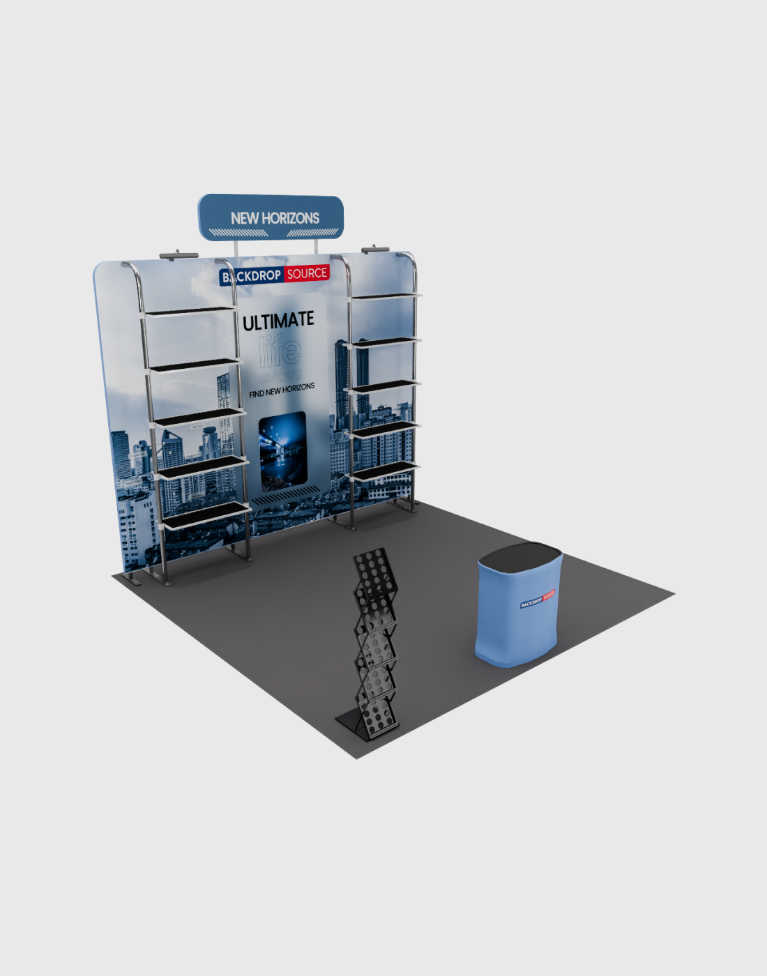 Portable Exhibit Display 3m x 3m - Model 28 – Backdropsource UK
