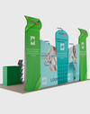 Portable Exhibit Display 3m x 6m - Model 4