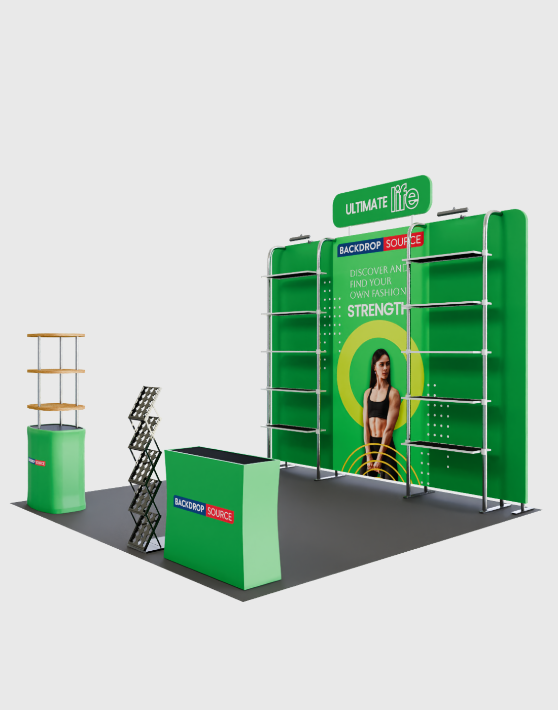Portable Exhibit Display 3m x 3m - Model 19