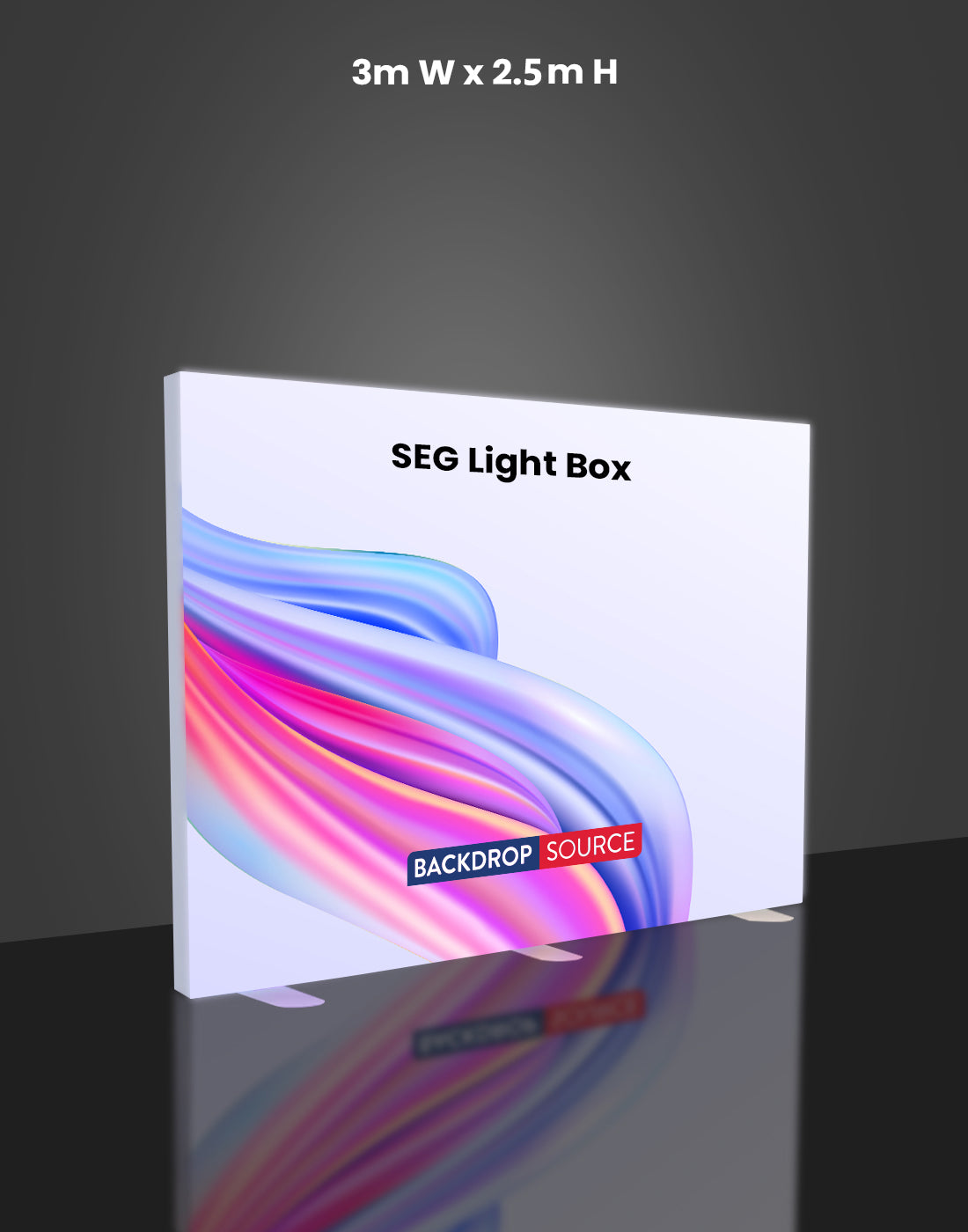 Frameless SEG Fabric LED Light Box | Backdropsource