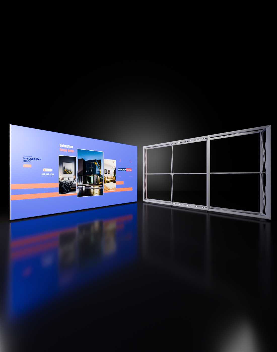 Backlit SEG Pop-Up Straight Display