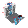 Portable Exhibit Display 3m x 3m - Model 21