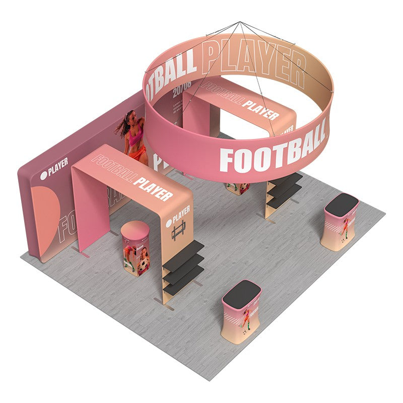 Modular Booth Kits 6m x 6m - Model 09 | Customizable Exhibition Display ...