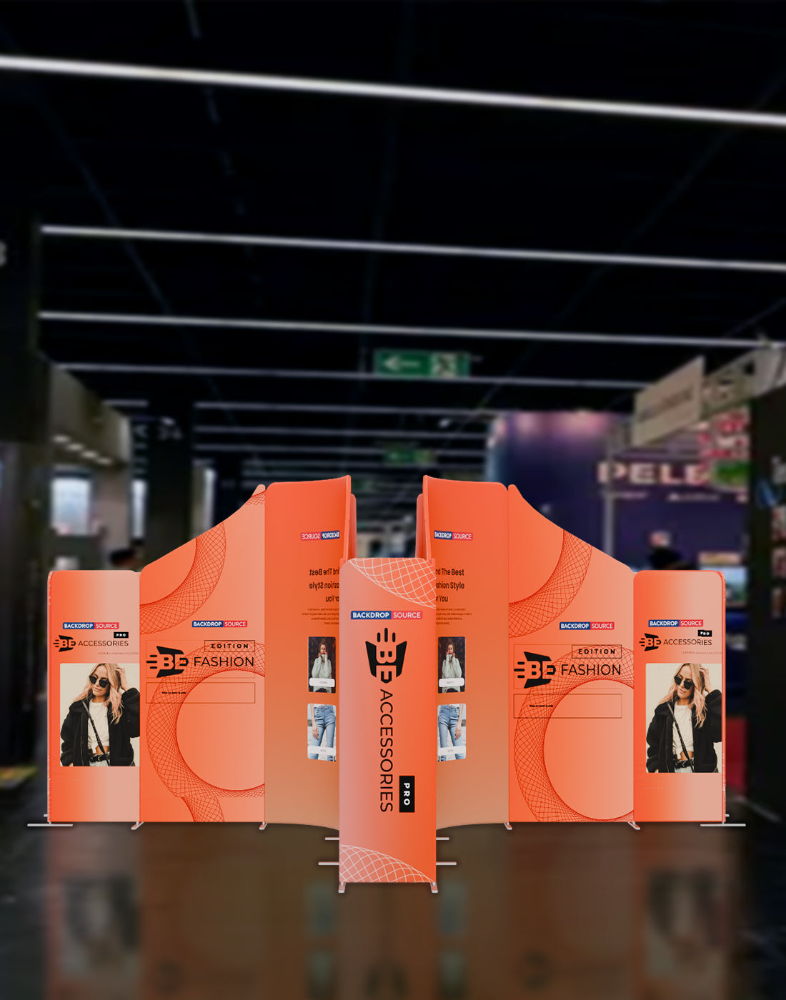 Magnetic Fabric Booth Display - Model 4 (5m x 5m)