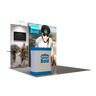 3x3m Fabric Wall Booth Kit with 2 TV Mounts