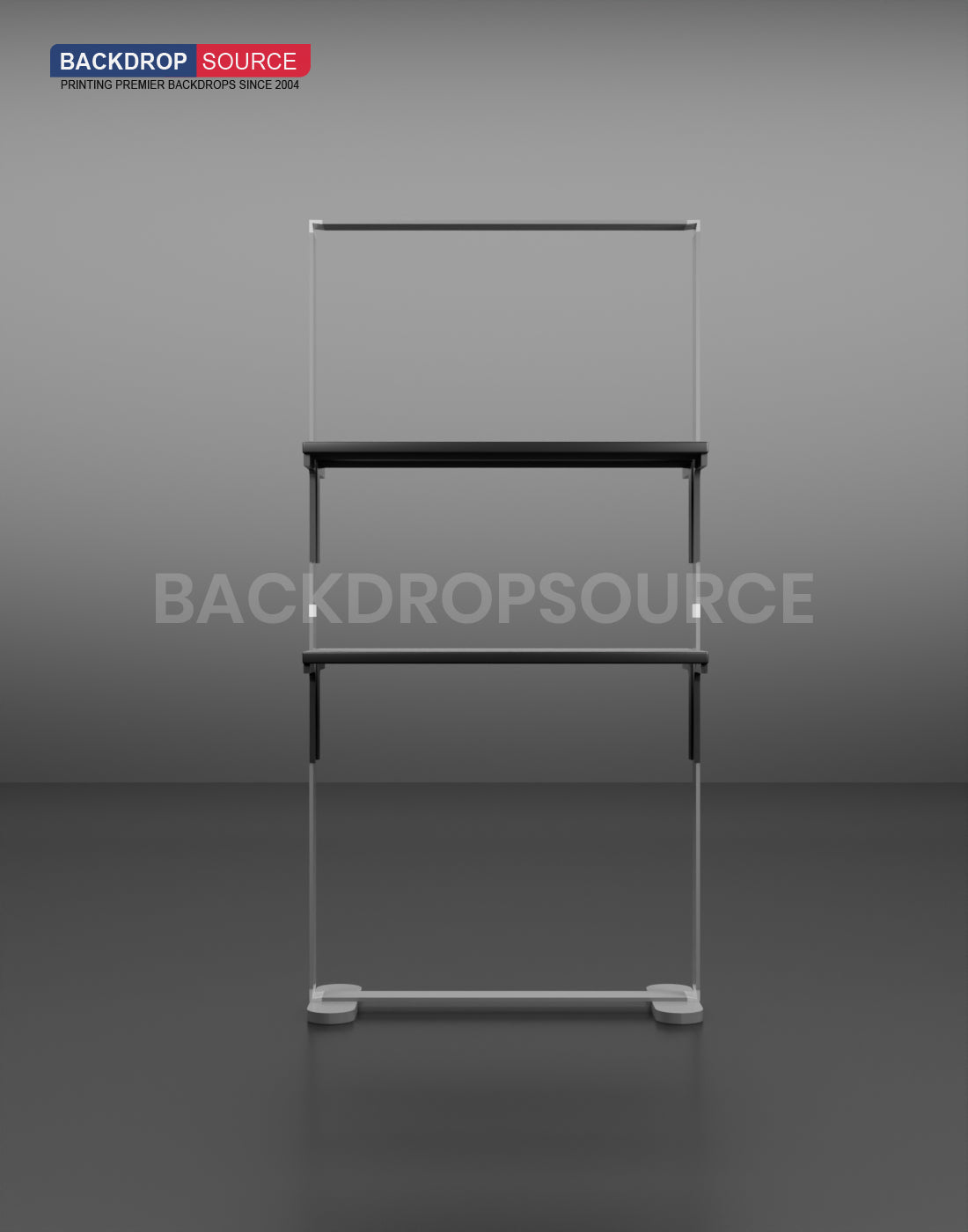 LED light box with Shelves