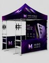3m x 3m Fabric Canopy Kit with Shelving & TV Mounts