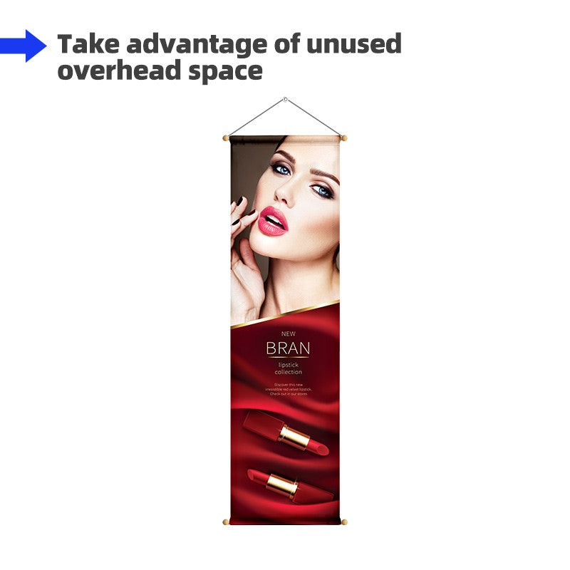 Hanging Wooden Poles Banner