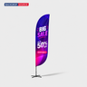 Convex Feather Flag with Uni-Fit Pole
