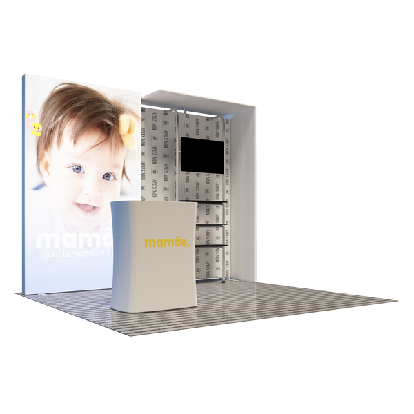 Premier 3m x 3m Exhibition Booth - Model 1
