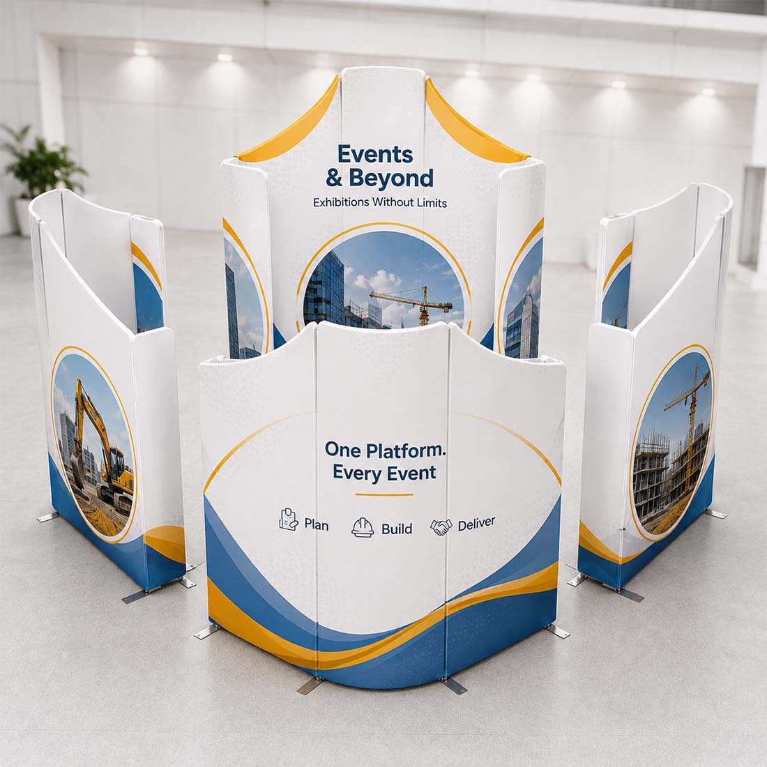 Magnetic Fabric Booth Display - Model 5 (6m x 6m)