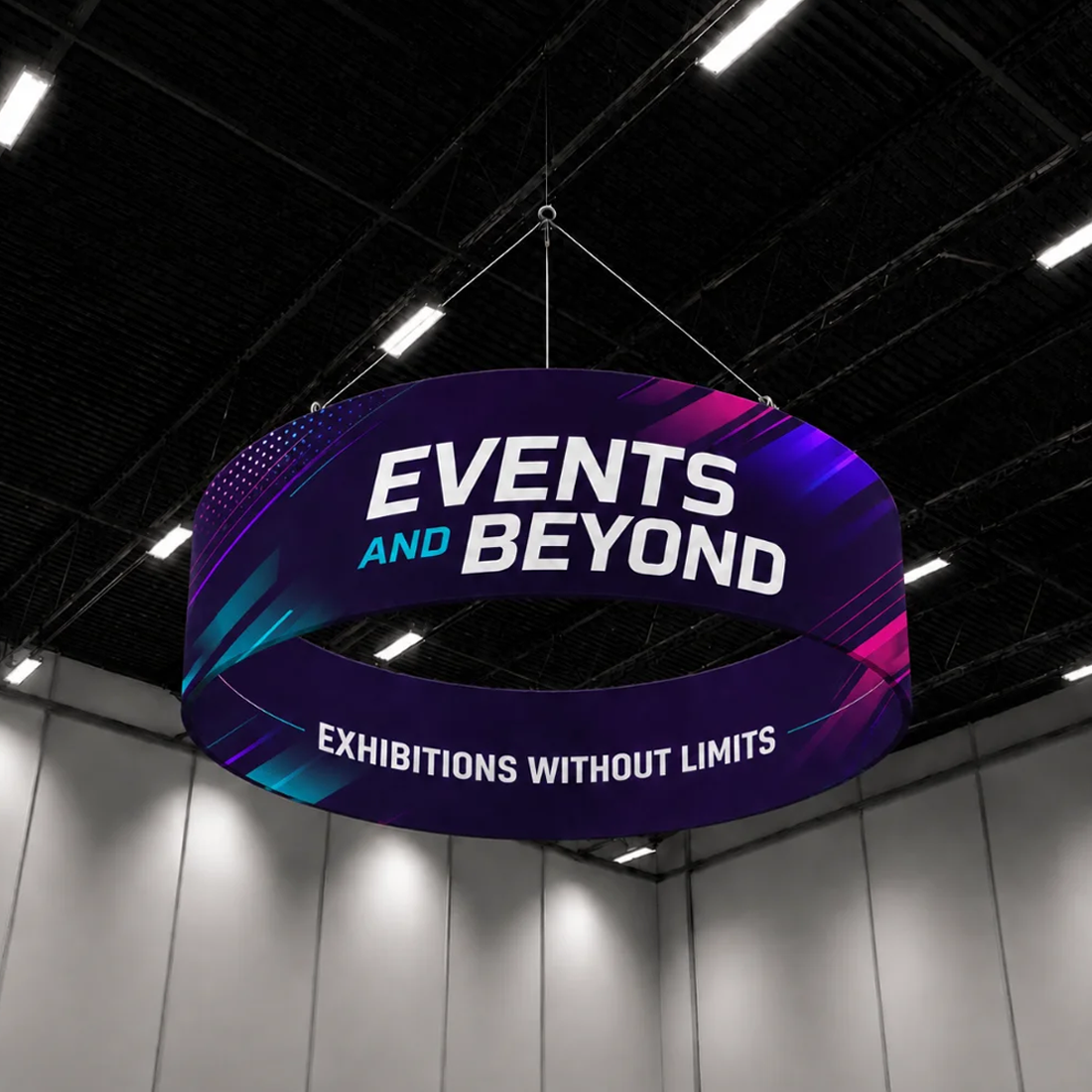 Sky Tube Circle Hanging Banner