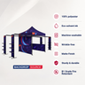 3m x 3m Fabric Canopy Kit A3 with L-Shaped Display Shelves & TV Racks