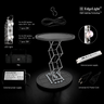 Backlit Fabric Round Pop Up Counter