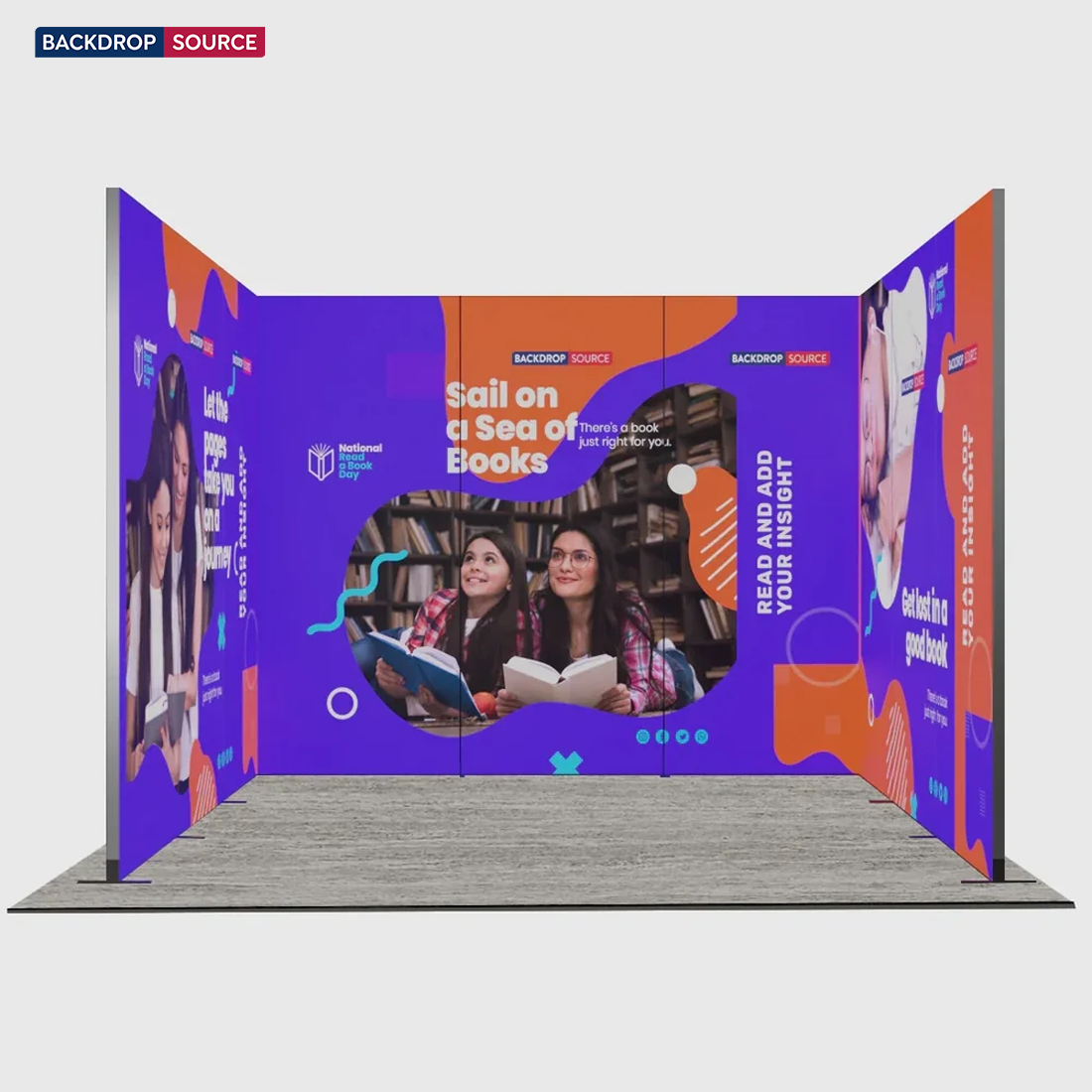 3m Folding SEG Booth Kit with Wing Sidewalls