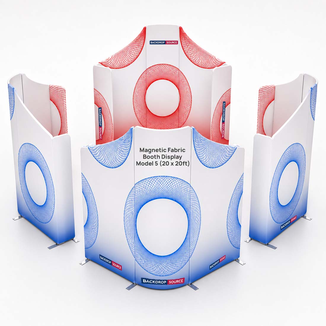 Magnetic Fabric Booth Display - Model 5 (6m x 6m)