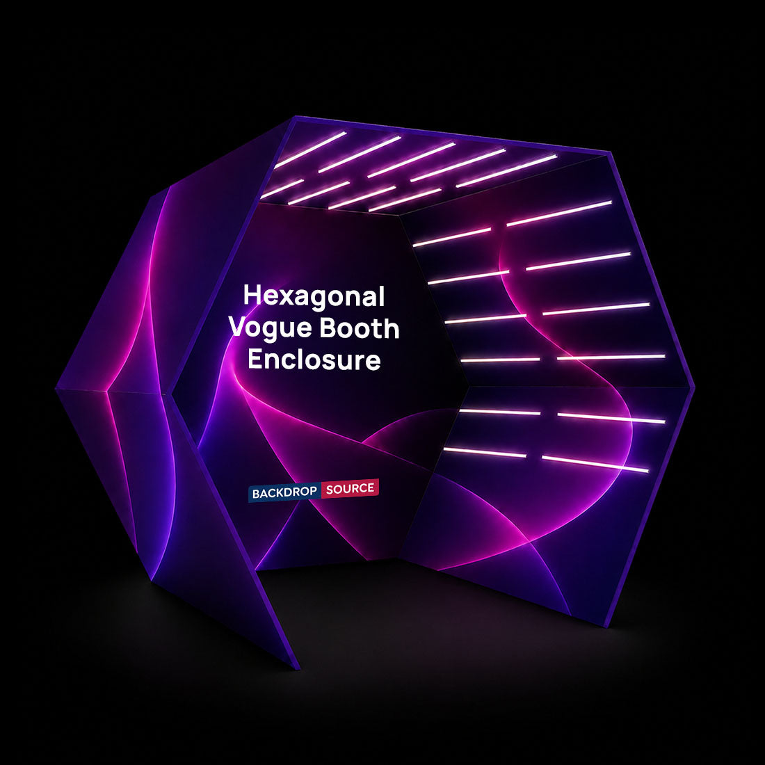 Hexagonal Vogue Booth Enclosure