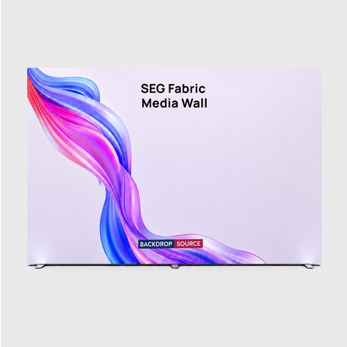 Non-Backlit SEG Fabric Media Wall - 4m W x 2.5m H