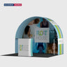 3x3m Round Arch Booth Kit with Shelving & Counter
