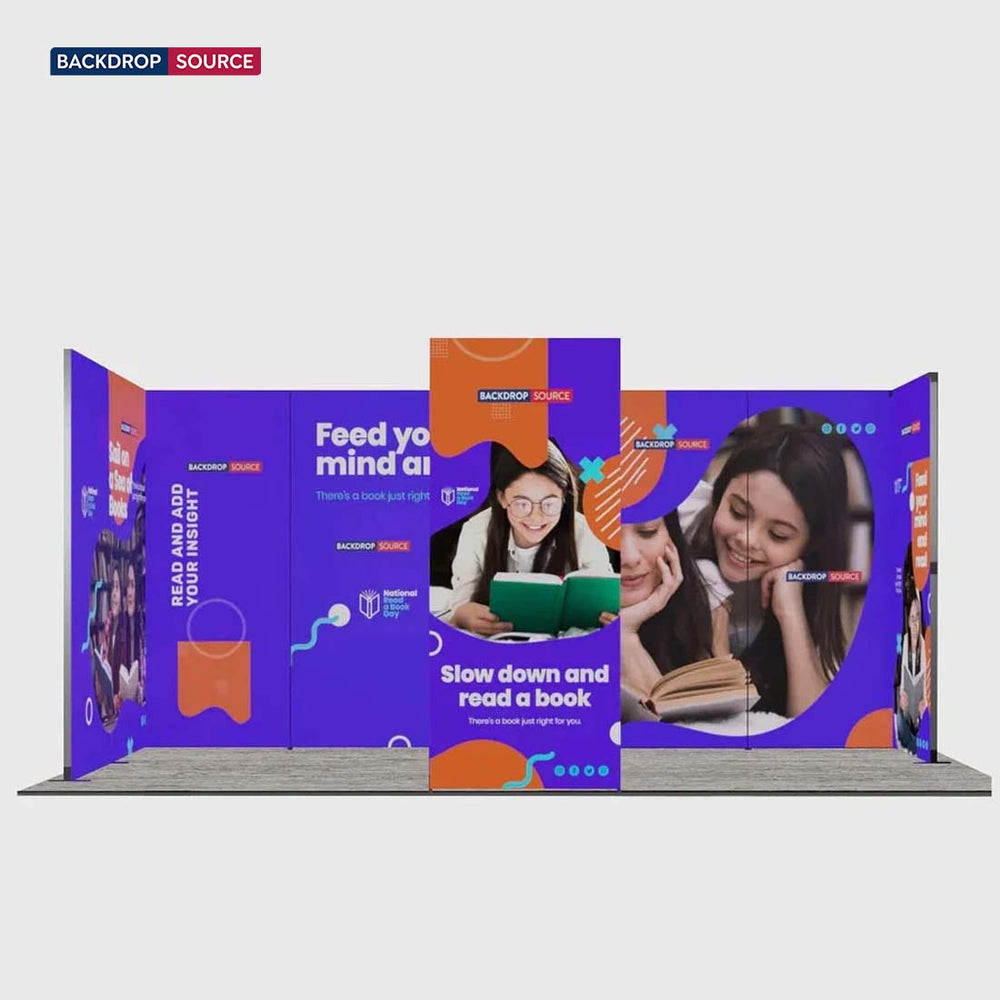 6m Folding SEG U-Shape Booth Kit with Arch Header