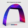 C Shape Tension Fabric Arch - 6m