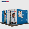 3x3m Magnetic Fabric Booth Wall with Modular Panels