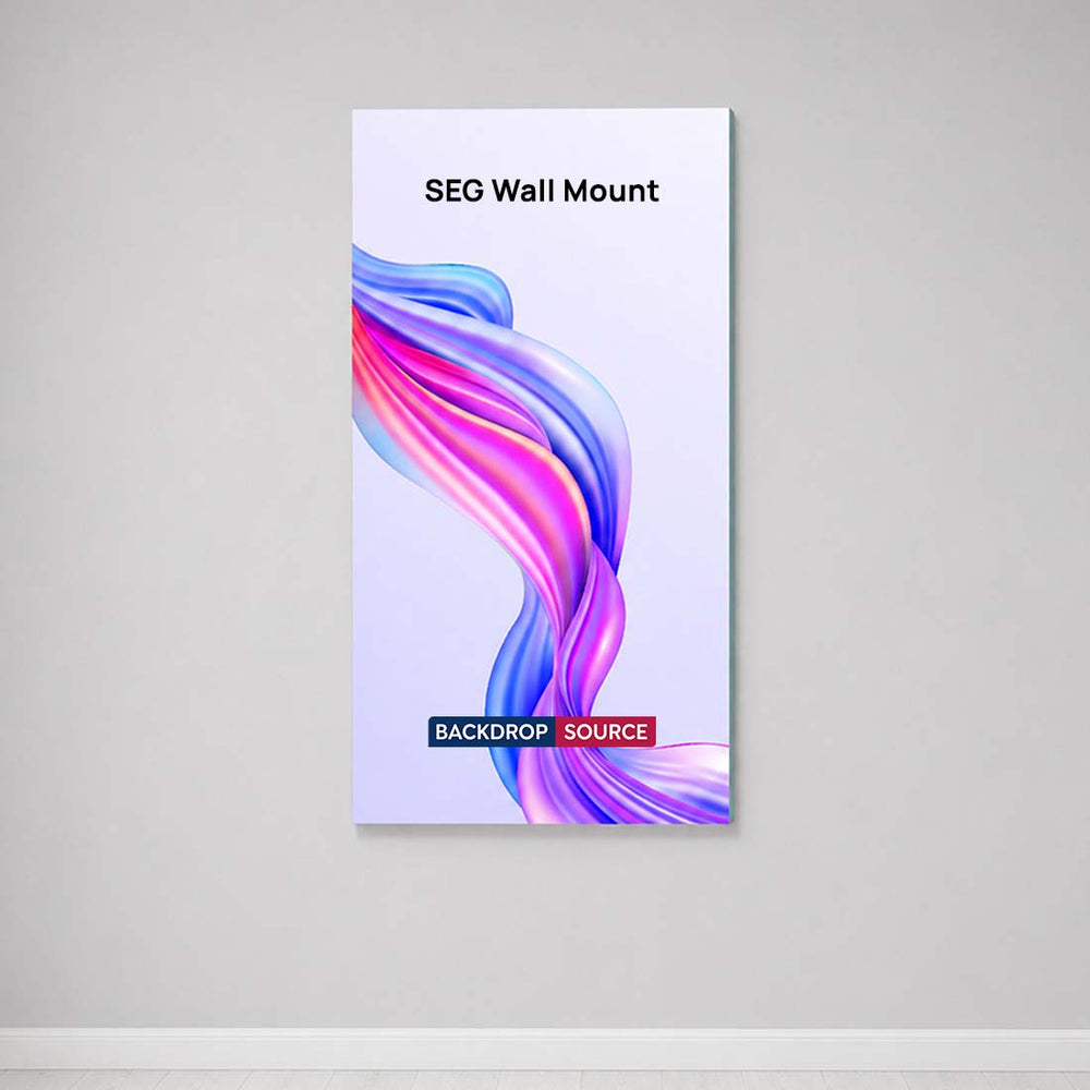 Wall-Mounted SEG Fabric display - 120mm Depth