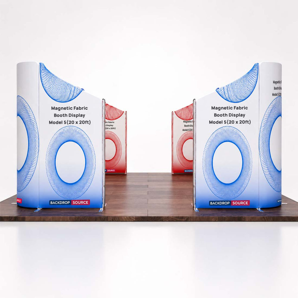Magnetic Fabric Booth Display - Model 5 (6m x 6m)