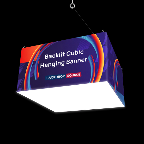 Backlit Cubic Hanging Banner